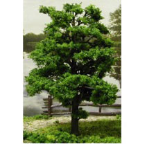 Dollhouse Miniature Tree-Premade 6 In, Forest Green, 2Pc